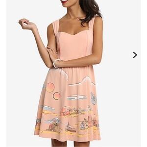 Her Universe 2X Star Wars Tatooine Sweetheart Plus Dress Fit & Flare